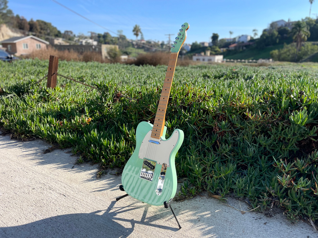 Fender FSR Telecaster Surf green matching headstock w/ matching Fender Blues Jr. SOLD